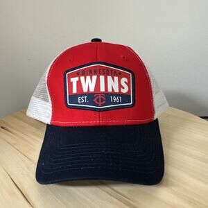 Minnesota Twins Dairy Queen Mesh Trucker Snapback Hat Cap MLB Baseball Red Blue